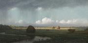 Martin Johnson Heade Sudden Showers, Newbury Marshes oil painting artist
